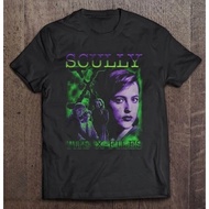 The X-Files Black Casual Loose T-Shirt-Dana Scarlet Pure Cotton All Season Streetwear Harajuku