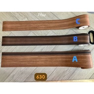 Minimalist Brown Wood Motif Border List Wallpaper Wall Divider