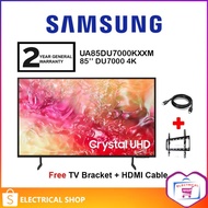 Samsung 85" DU7000 UA85DU7000KXXM 4K TV / 75'' UA75DU7000KXXM Television (FREE HDMI and BRACKET)