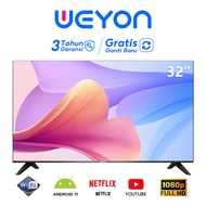WEYON Smart Digital TV 32 inch 43 inch 50 inch 55 inch FHD Ready LED Digital Televisi Smart Televisi-Mirroring - Browser/Youtube - USB/HDMI/LAN/WIFI
