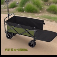 Wildernessman Rear Driving Camping Trolley Camp Trailer Outdoor Folding Oversized Camping Trolley Tr