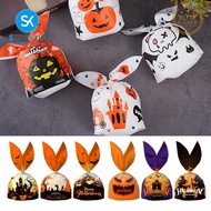Steve Kyle Fifty Pieces 3in1 Pumpkin Bunny Ear Cookie Candy Small Gift Bags Halloween Party Supplies