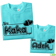 Baby and Children's Couple Clothes I'm Kaka Ak Adek Nya Couple T-shirts for Girls and Boys 0-12 year