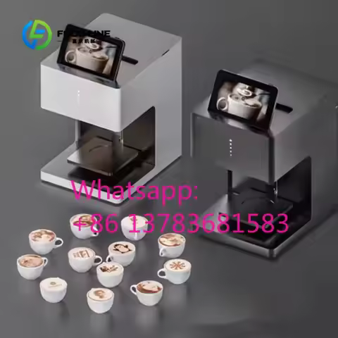 3D Edible Cake Latte Art Printing Machine New Flatbed Coffee Printer with Edible Ink for Food for Pr