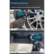 21 Volt High Torque 700NM Rechargeable Impact air Cannon Lithium Wrench Lithium Battery With 2 Bolts