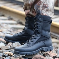 Combat Training Boots Men's New Style Marine Boots Ultra-Light Combat Boots Genuine Leather Combat T