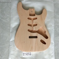 6 Strings Single Wave Electric Guitar Body Replacement,Two Pieces of Alder Wood Spliced Together For