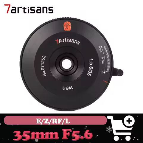 7Artisans 35mm F5.6 Full Frame Camera Lens Wide Angle Aperture Manual Focus Prime Lens for Sony A600