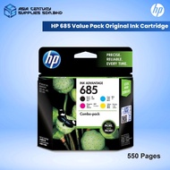 HP 685 Value Pack Ink Cartridge (F6V35AA) 4-Pack For Printer 3525 5525 4615 4625 6525