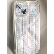 Striped Dog Transparent Phone Case Drop-Resistant for iPhone 16 Promax 15 Promax 11 12 13 Pro14plus 