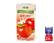 波蜜 蘋果綜合果汁飲料(160mlx24入)