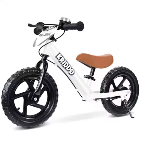 Pro Toddler Balance Bike 2+ Year Old with Hand Brake and Kickstand 12 Inch Push Bicycle Gift Bike fo