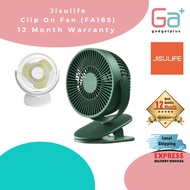JISULIFE Clip on Baby Stroller Fan, 4000mAh Battery Operated Fan, Portable Personal Small Fan