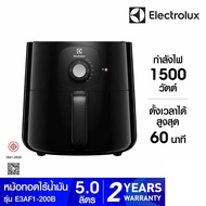 ELECTROLUX หม้อทอดไร้น้ำมัน (1500 วัตต์ 5 ลิตร สีดำ) รุ่น E3AF1-200B