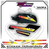 WIN Striping Variations of WIN TRANSPARENT Sticker CODE 07 PREMIUM MATERIAL
