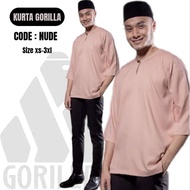 Kurta lelaki lengan 3 suku Kurta Gorilla Kurta Moden KLASIK.