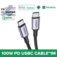 UGREEN USB C to C Cable 100W PD 3.0 QC 3.0 Fast Charge Quick Charge Type C 5A Power Delivery 480Mbps