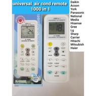 Universal air cond remote control(All brands Daikin,Acson,Panasonic,Media...)