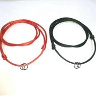 Tali Kalung satin China high quality import Merah dan Hitam