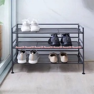 Masterspace Shoe Rack 3tier 3-tier Shoe Rack 3-tier Shoe Rack Gray Tier Rack Made of Sturdy and Stro