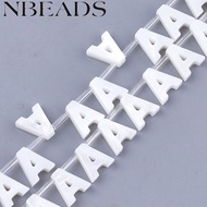 5pcs Freshwater Shell Beads Top Drilled Beads Letter.A 10x9x3mm Hole: 0.8mm