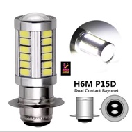 MATA LED MAIN HEADLIGHT BULB 33 EYES DC CURRENT H6 MATIC BEBEK UNIVERSAL Socket H6 DC Bulb