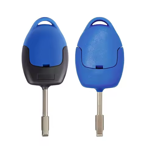 BEST KEY 3 Button Car Remote Key 4D63 Chip 433Mhz P/N: 6C1T15K601AG Blue/Black Blade for Ford Transi