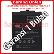 BATERAI BATRE BATTERY XIAOMI REDMI 3 / REDMI 3S / REDMI 4X / REDMI 3 PRO / REDMI 3X / BM47 ORI