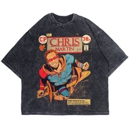 Patternmerch "Coldplay Chris Martin hero edition" Oversize T-shirt | Washed tee | Vintage T-SHIRT