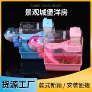 Sangkar hamster, kelengkapan sangkar hamster, vila sarang hamster emas, set hamster satu/dua lapisan