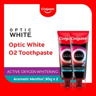 Colgate Optic White O2 Oxygen Whitening Toothpaste 85g x2 Value Deal