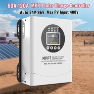 W6NW MPPT 60A 120A Solar Charge Controller 24V-96V Max192V Auto Solar Panel Lead Acid/Lithium Batter