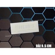 [ 1 STAMP ] OH LIN S T X WHITE DECAL STICKER 8.5 CM LONG CAR DECORATION STICKER