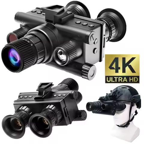 Z9157 4K UHD 40MP Head Mounted Tactical Telescope Goggles 8X Zoom 600M Infrared Night Vision Binocul