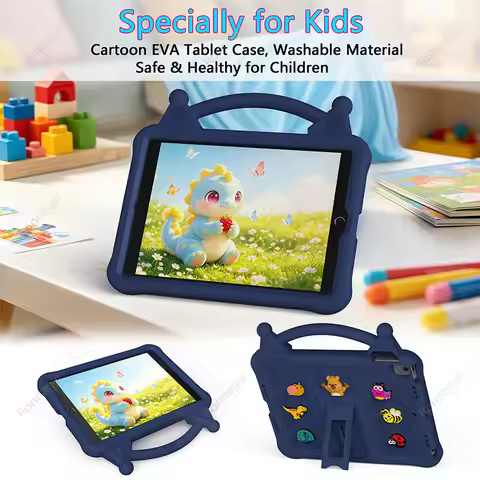Cute Cartoon EVA Case for iPad 9th Gen 10.2 inch 8th 7th Funda 2021 2020 2019 iPad Air3 10.5 Pro10.5
