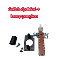 DPDT 2x6 Switch + Rotary Switch 2 Pole 6 Position Switch