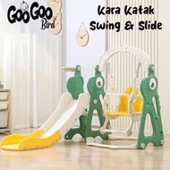 GooGoo Bird KARA KATAK Gelongsor & Buai – Taman Permainan Mini Kanak-Kanak (Indoor & Outdoor)