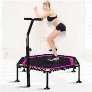 Safe Adjustable Bar Portable Gymnastic Trampoline Indoor For Adults Foldable Mini