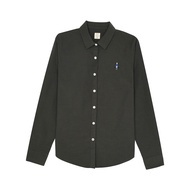 Giordano Womens Embroidery Oxford Shirt Classic Man (05340038001) เสื้อเชิ้ตผู้หญิง เสื้อเชิ้ตแขนยา