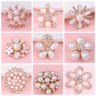 ❉♂Baru lima bunga kelopak bunga mutiara bunga sakura telefon bimbit sarung perhiasan aksesori perhiasan diy pakej bahan