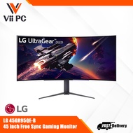 (Ready Stock)LG 45GR95QE-B 45 UltraGear™ OLED Curved Gaming Monitor WQHD with 240Hz Refresh Rate 0.0