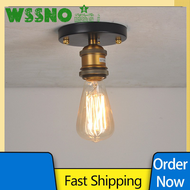 [wssno] Vintage Ceiling Lights Bedroom Dining Room Industrial American Village Hanging Lamp for Bar Coffee Shop Ceiling Lamp