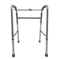 CARE&CURE Adjustable Adult Medical Walker Aid Reciprocal without Wheels (Silver)