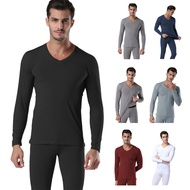 2Pcs  Cotton Underwear Thicken  Long Johns Tops Bottom  Set