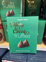 美國🇺🇸快閃代購✈️ 美國Trader Joe‘s Minty Flavored Cocoa Truffles 薄荷可可松露巧克力
