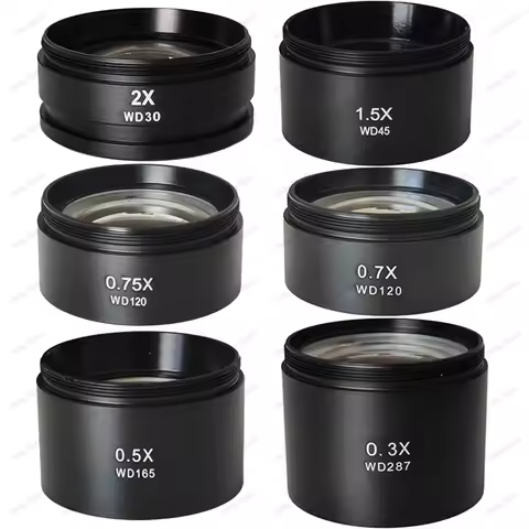 0.3X 0.5X 0.7X 0.75X 1X 1.5X 2X Auxiliary Objective Lens 48mm Thread Barlow Lens For Binocular Trino