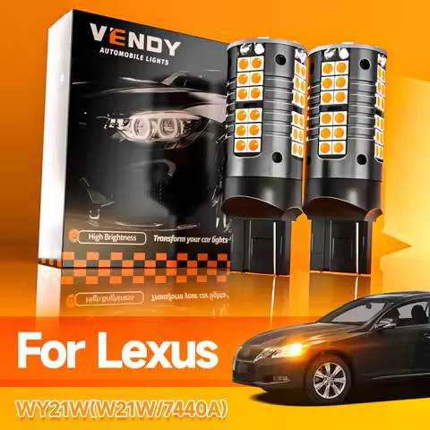 2x LED Turn Signal Light Blub Lamp Canbus WY21W T20 7440A For Lexus GS300 GS350 GS460 IS250 IS350 LS