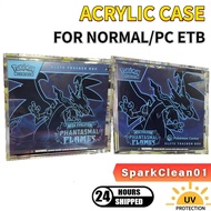 【Ready Stock】Acrylic Case for ETB Display UV Proof English Pokemon TCG Cards Elite Trainer Box Phant