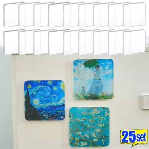 DIY Refrigerator Magnet Custom Art Clear Acrylic with Strong Magnetic Backing for Fridge Whiteboard 