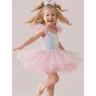 SA Sequin dance dress for girls, star sequin dance dress for ballet girls, star sequin ballet dress